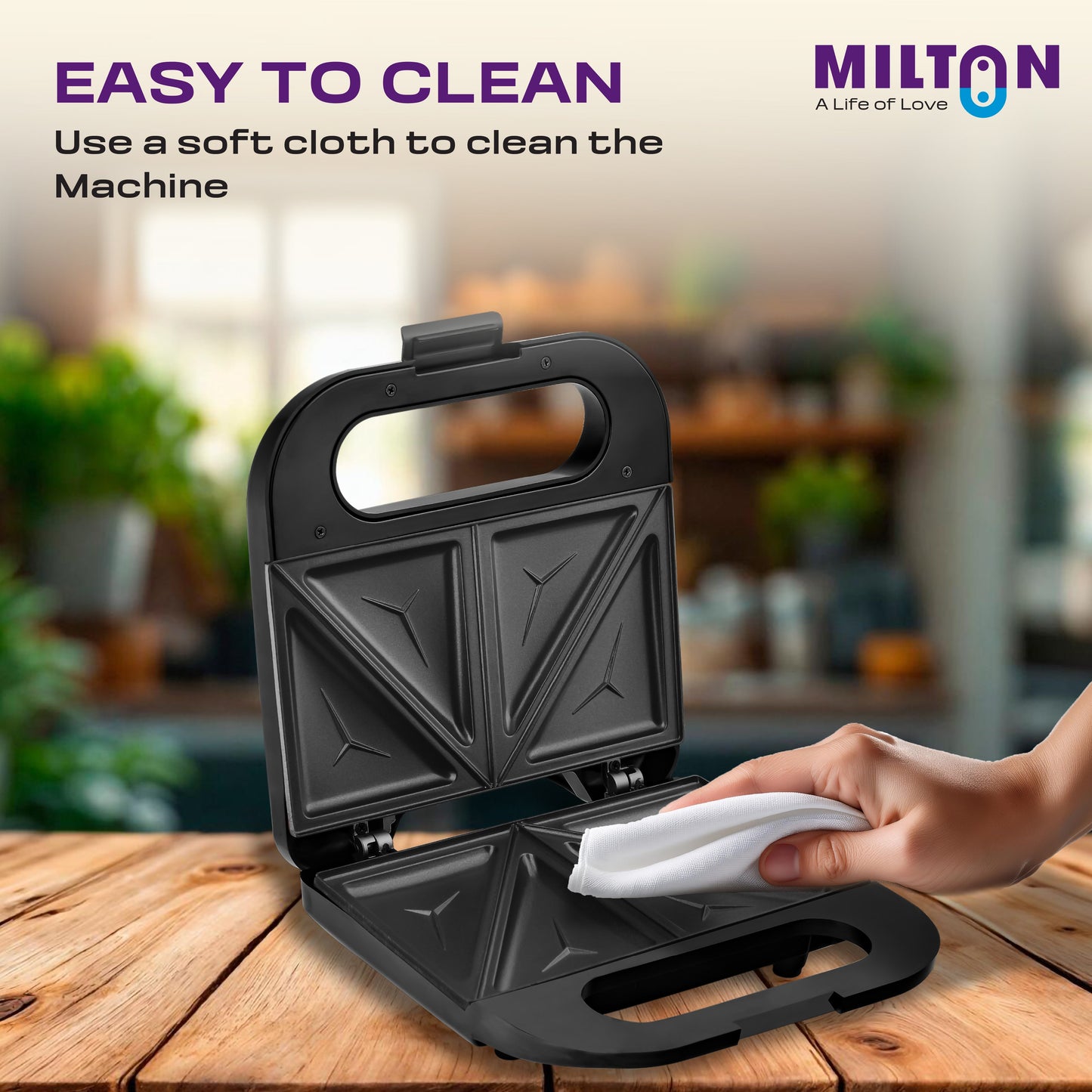 Milton Royal Express 800W 2 Slice Triangular Sandwich Maker