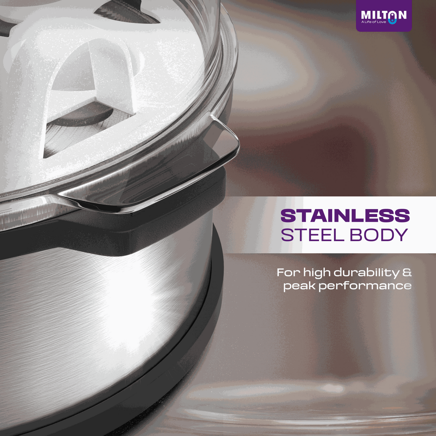 Milton Smart Instant Egg Boiler with stainless steel body boiling seven eggs with soft and hard boiled egg examples