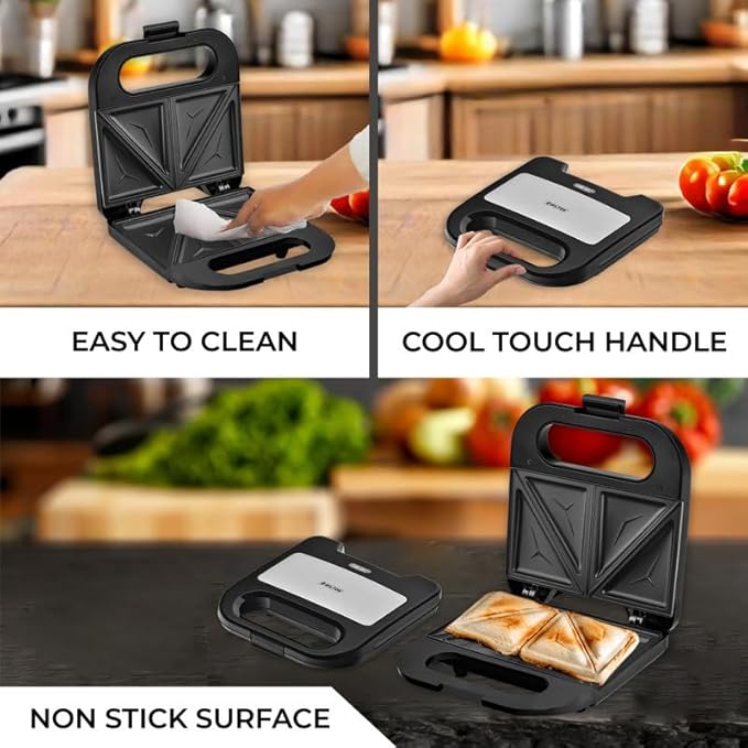 Milton Royal Pro 800W 2-Slice Triangular Sandwich Maker