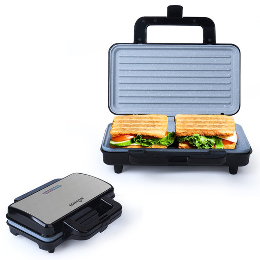Milton Plus Bigfill 900W Ceramic Grill Sandwich Maker