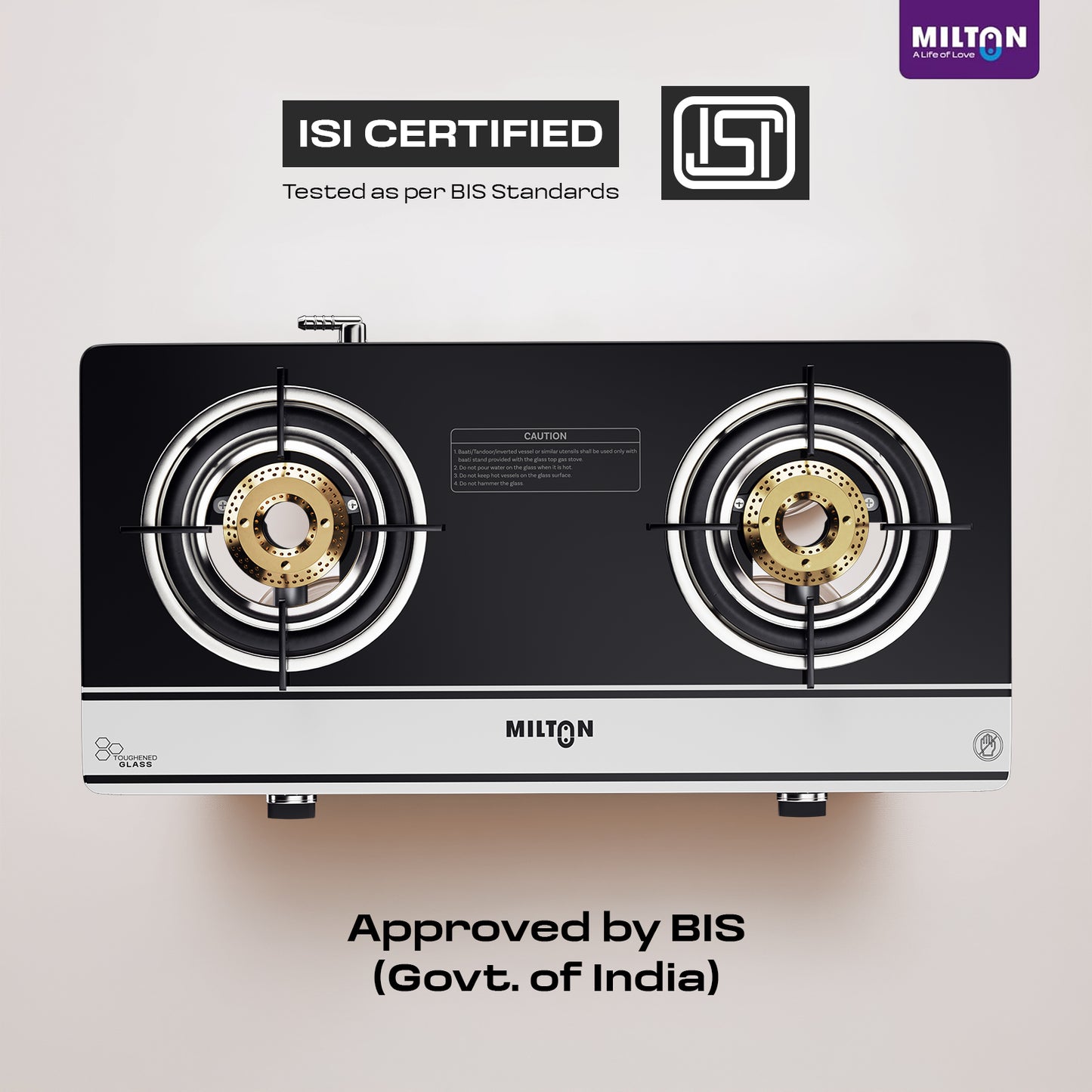 Milton Ignis Pro 2 Burners Auto Ignition Gas Stove