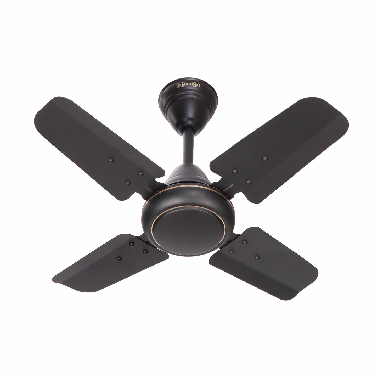 MILTON Brezza 600mm Ceiling Fan with compact 3-blade design in matte finish.