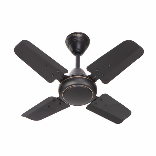 MILTON Brezza 600mm Ceiling Fan with compact 3-blade design in matte finish.
