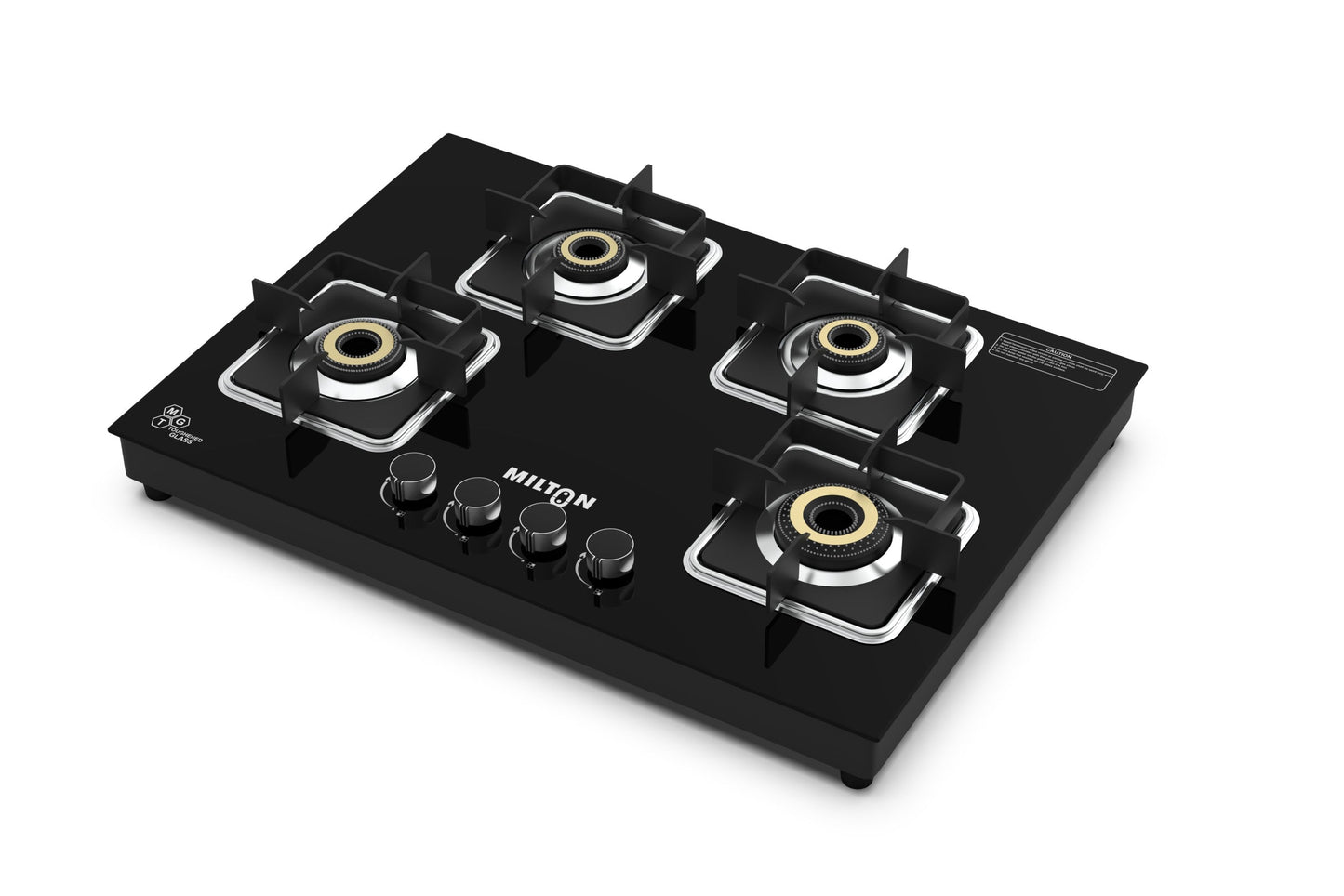 Elite Top Hob 4 Burner Automatic Ignition Glass Stove Tempered Glass