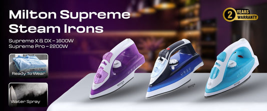 5 Reasons to Invest in a Milton Steam Iron | Milton Home Appliances