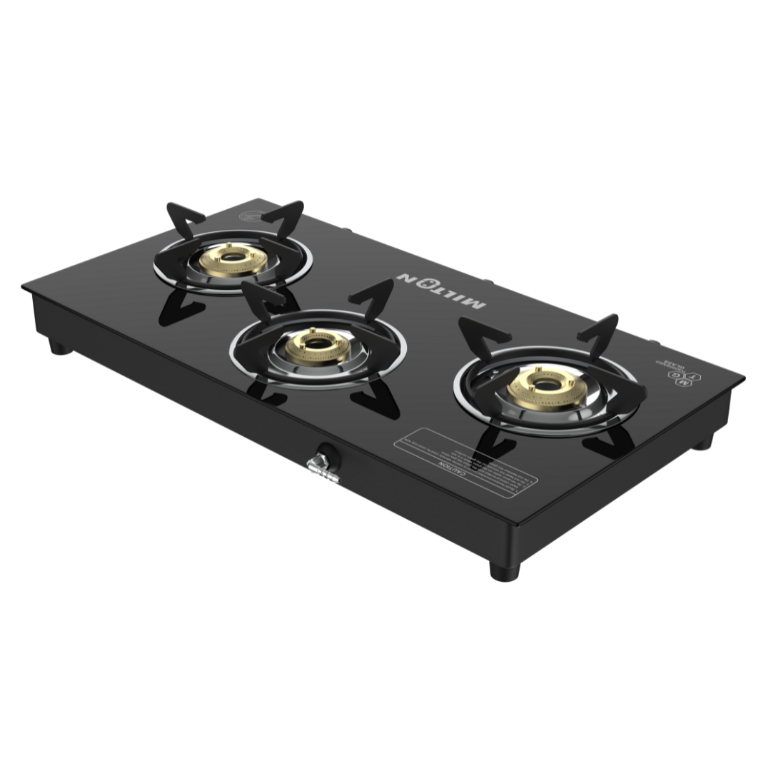 Milton Premium Pro 3 Burners Auto Ignition Gas Stove