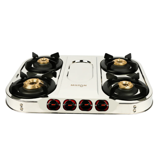 MILTON Royal Stainless Steel Gas Stove 4 Burners