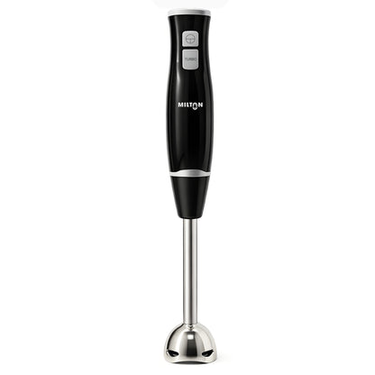 Milton Turbo 350W Hand Blender | 2-Speed Electric Mixer with Stainless Steel Blades | Portable, Lightweight & Easy-Clean for Smoothies, Juices