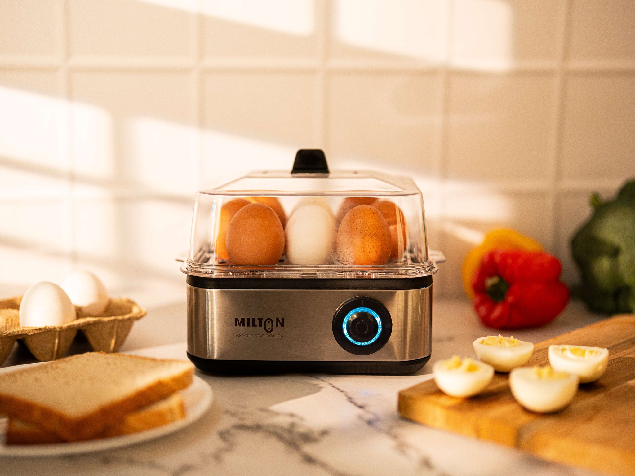 Milton Smart Instant Egg Boiler | boil upto 8 eggs | 3 boiling modes