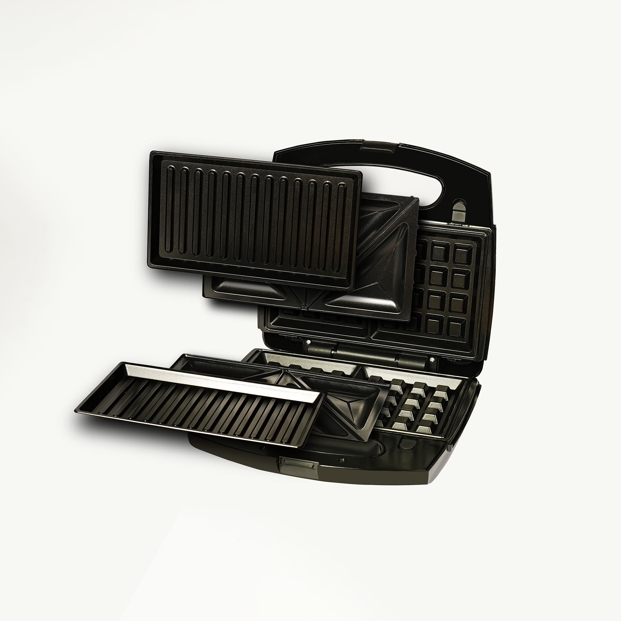 Milton Royal X 3-in-1 Sandwich Maker – 850W | Waffle, Panini Press Grill & Sandwiches