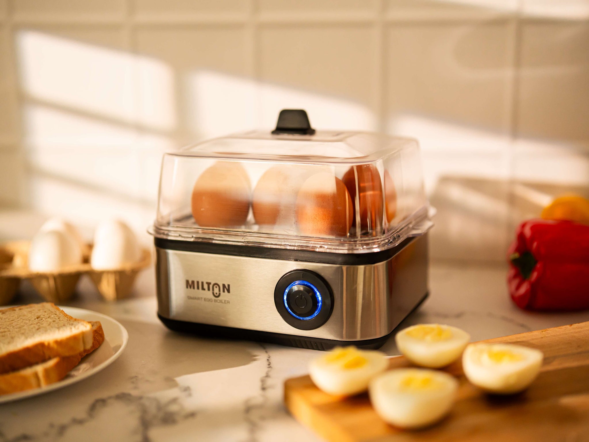 Milton Smart Instant Egg Boiler | boil upto 8 eggs | 3 boiling modes