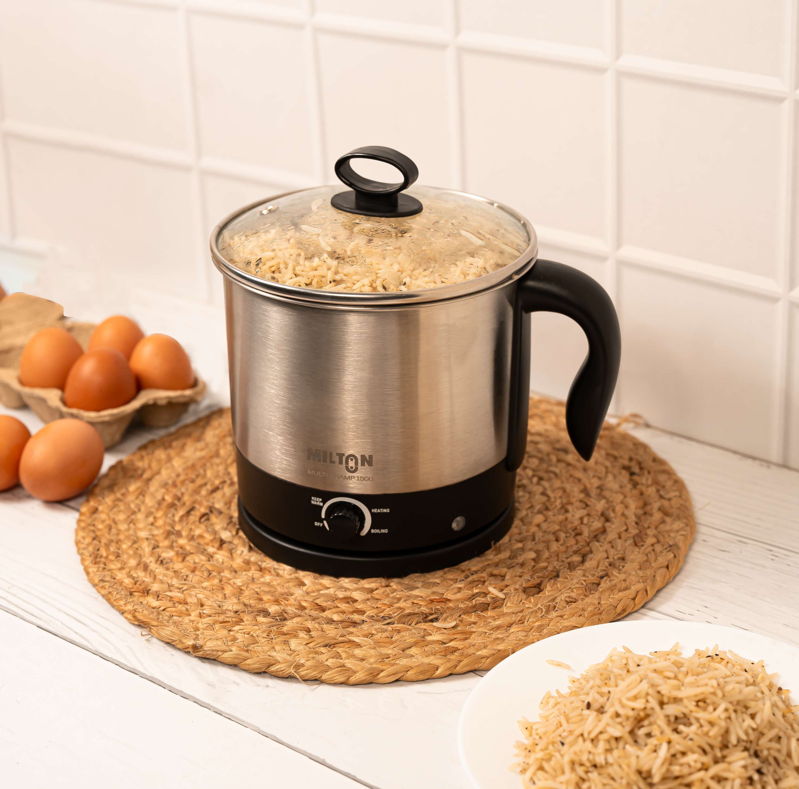 Milton Champ 1500 Electric Multi Cooker Cum steamer