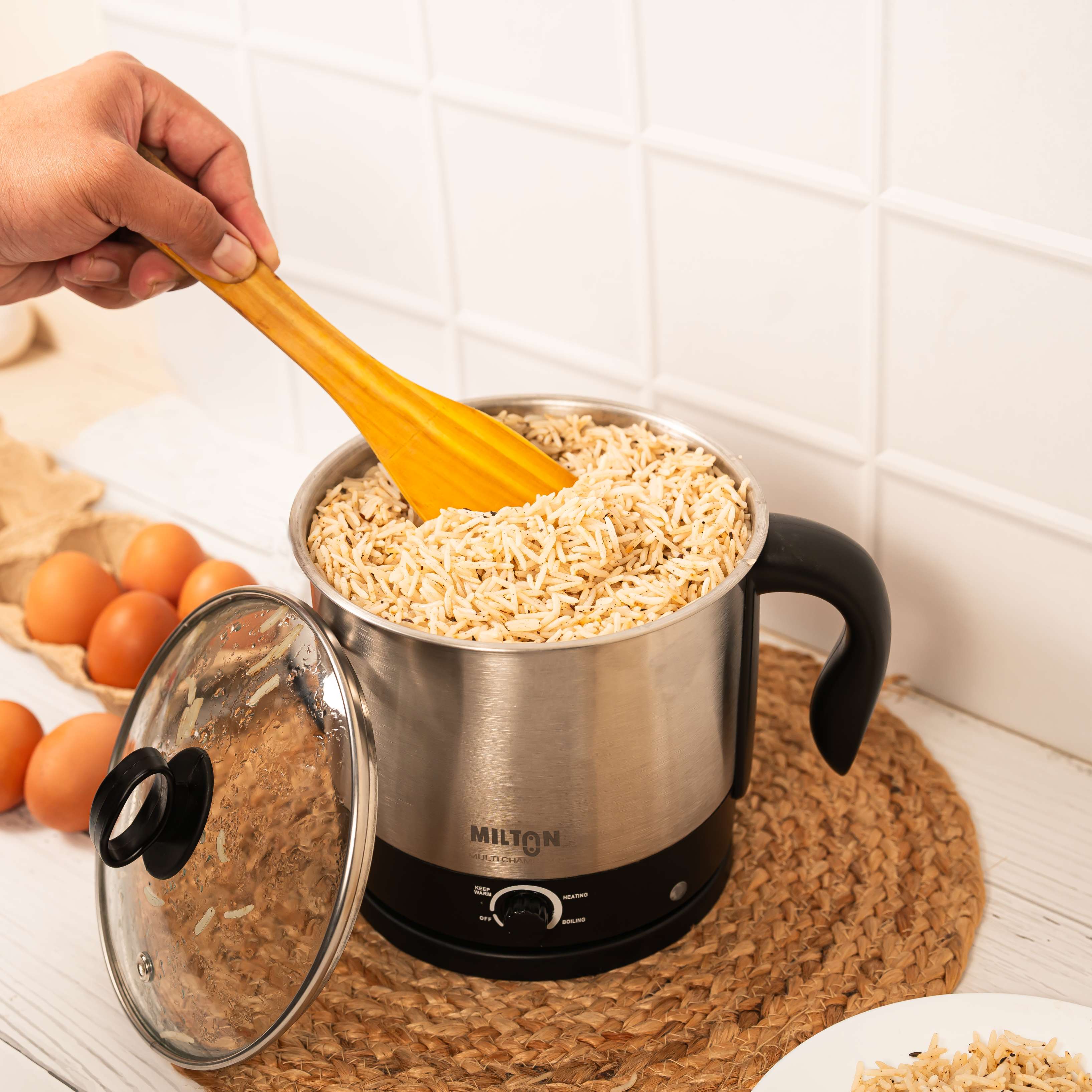 Milton Champ 1500 Electric Multi Cooker Cum steamer