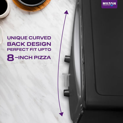 Milton 10L Oven Toaster Griller – Royal Black Finish | 800W | Ideal for Toast, Bake & Grill