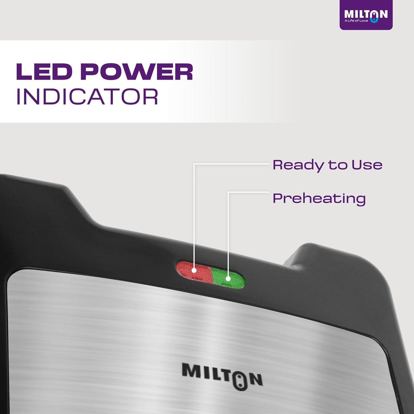 Milton Royal Pro 800W 2-Slice Triangular Sandwich Maker