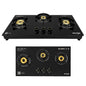 Milton Magnus 3 Burner Maunal Gas Stove Hobtop Italian SABAF Valves | 8mm Toughened Glass Top | 360° Nozzle | ISI Certified | 5 Years Glass Warranty