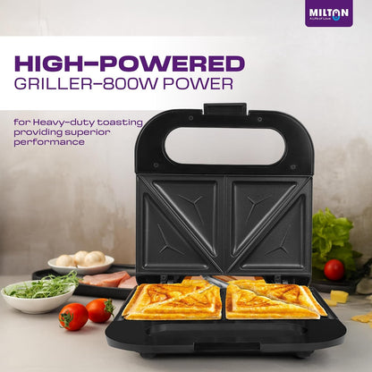 Milton Royal Pro 800W 2-Slice Triangular Sandwich Maker