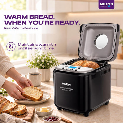 Milton Gourmet 19-in-1 Automatic Bread Maker Machine, 600W