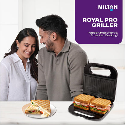 Milton Royal Pro 800W Griller Toaster Sandwich Maker