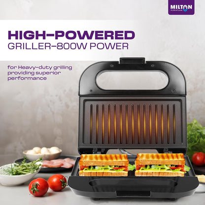 Milton Royal Pro 800W Griller Toaster Sandwich Maker