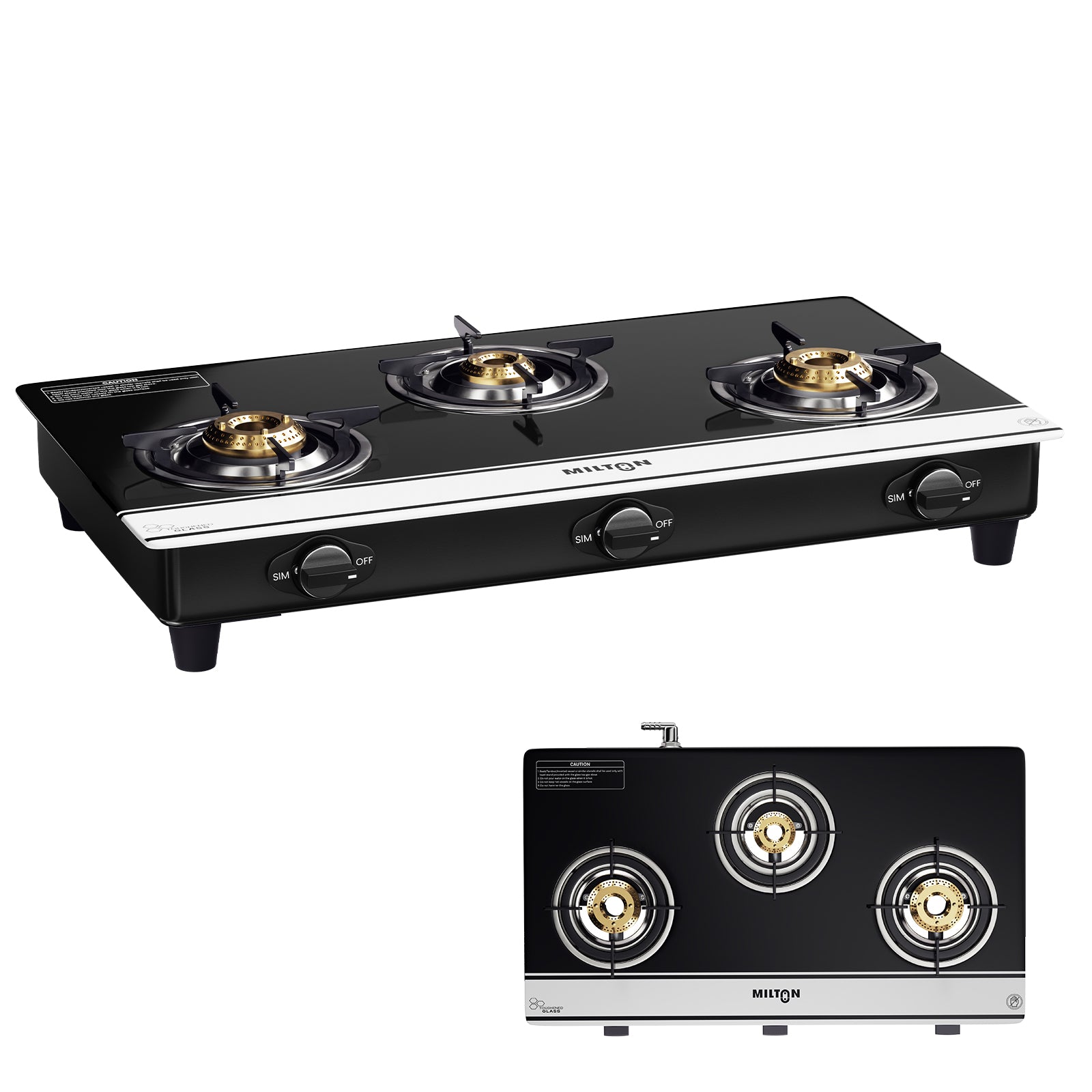 Milton Ignis Pro 3 Burners Auto Ignition Gas Stove