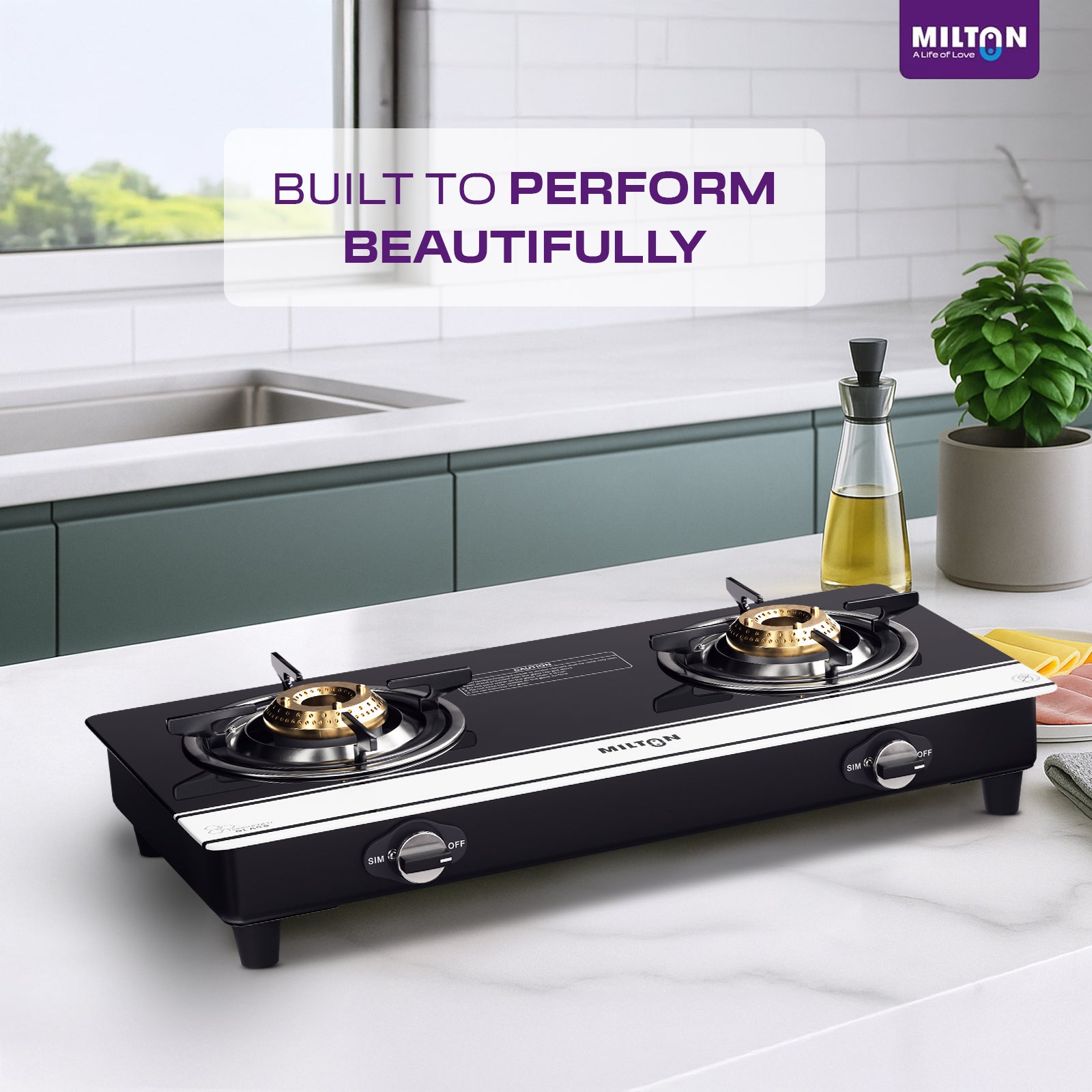 Milton Ignis Pro 2 Burners Auto Ignition Gas Stove