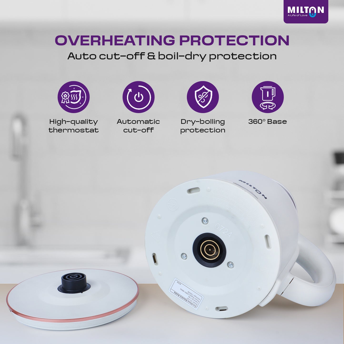 Milton Rapid Cool Touch Kettle 1.8L | 1500 Watts