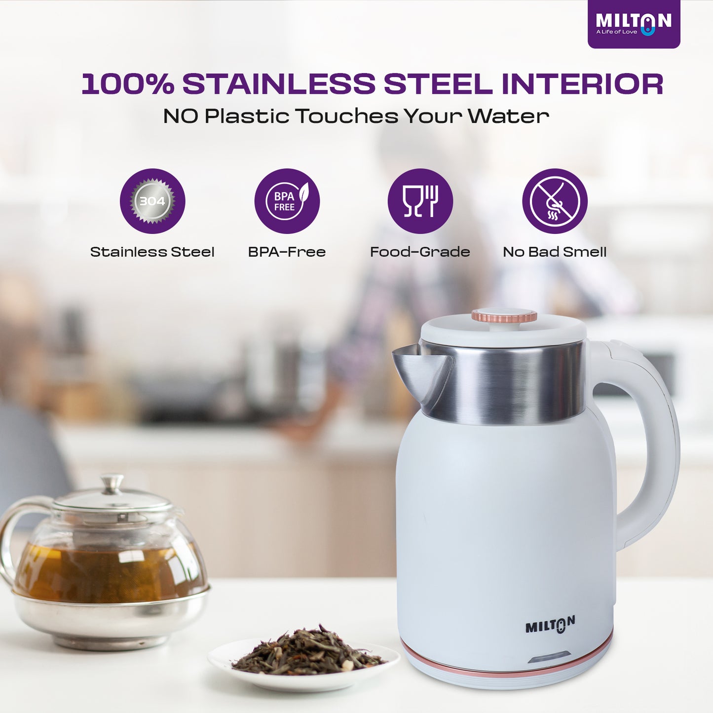 Milton Rapid Cool Touch Kettle 1.8L | 1500 Watts