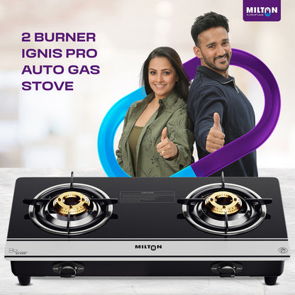 Milton Ignis Pro 2 Burners Auto Ignition Gas Stove