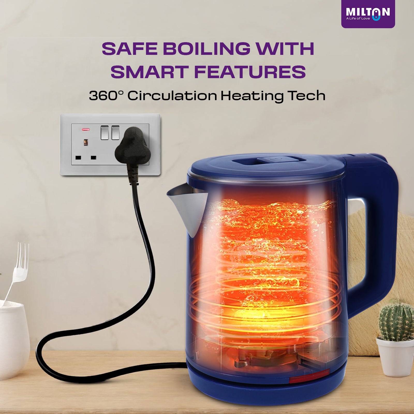 Milton Rapid Cool Touch Kettle 1L | 1500 Watts