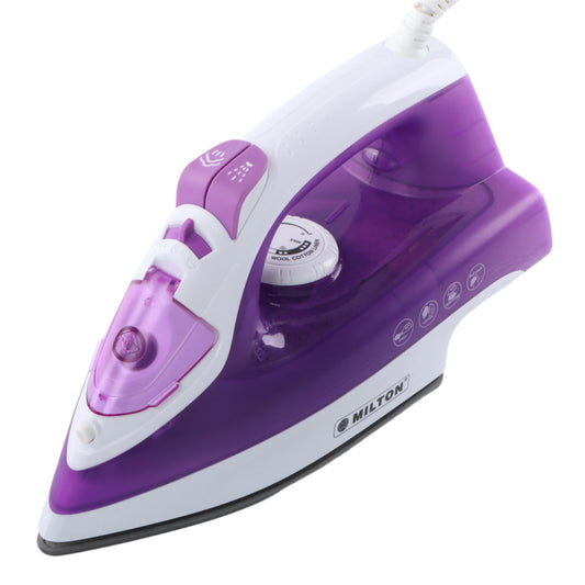 Milton Supreme DX 1600W Steam Iron for Clothes with Teflon Non-Stick Coating Soleplate