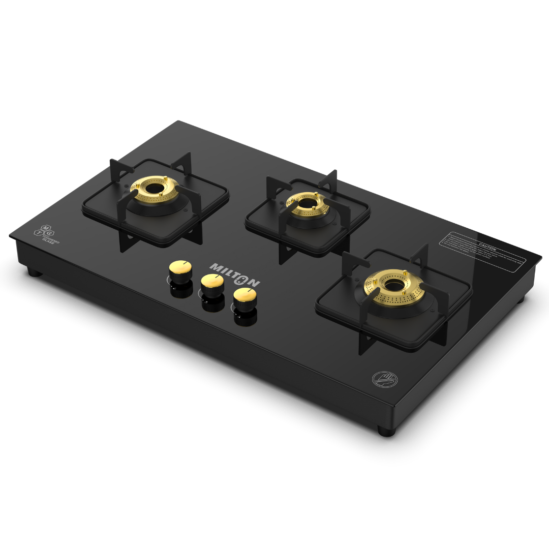 Milton Champion Top Hob Cooktop 3 Burners Gas Stove